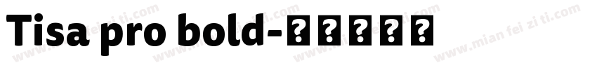 Tisa pro bold字体转换